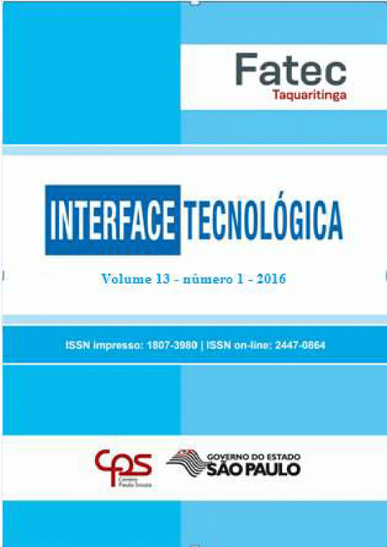 					Visualizar v. 13 n. 1 (2016): Revista Interface Tecnológica
				